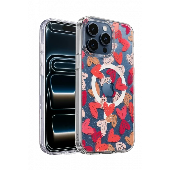 Onegif Apple iPhone 16 Pro Max Desina Magsafe Kapak - Desen 6