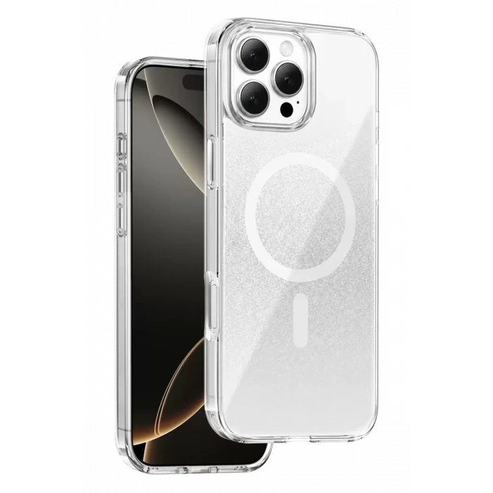 Onegif Apple iPhone 16 Pro Max Sora Simli Magsafe Kapak - Beyaz