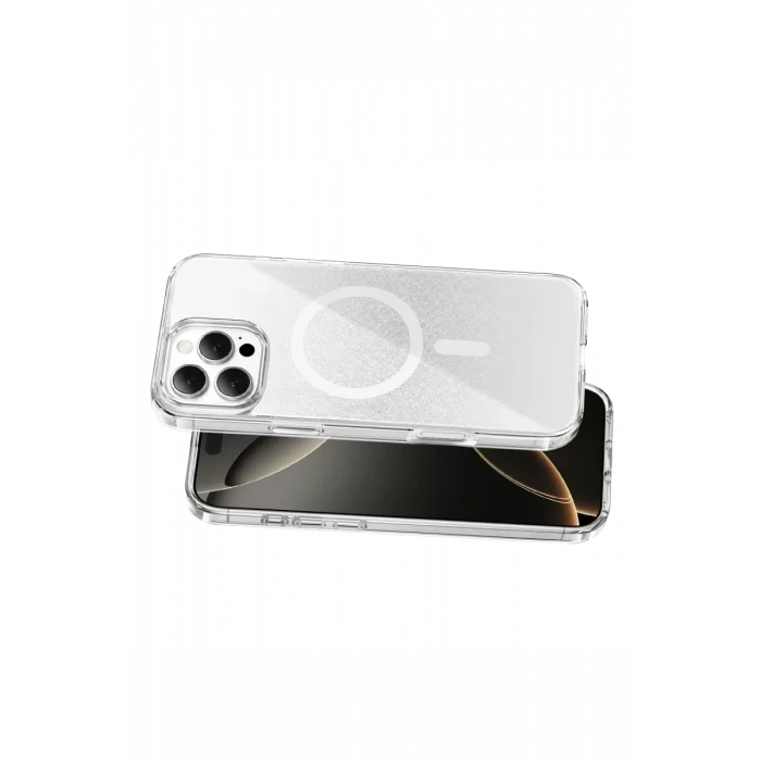 Onegif Apple iPhone 16 Pro Max Sora Simli Magsafe Kapak - Beyaz