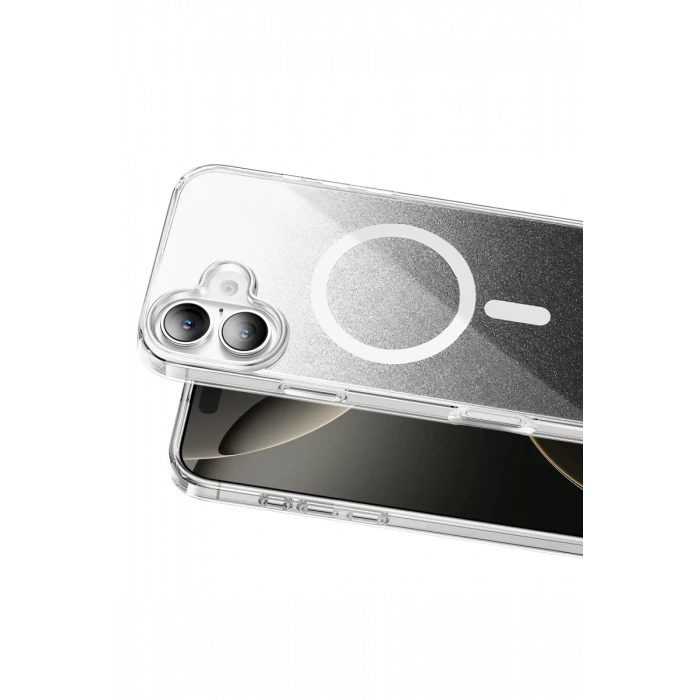 Onegif Apple iPhone 16 Sora Simli Magsafe Kapak - Siyah