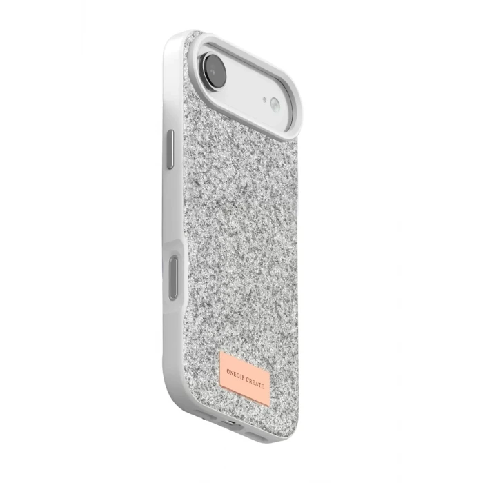 Onegif Apple iPhone 17 Air Bright Simli Kapak - Beyaz