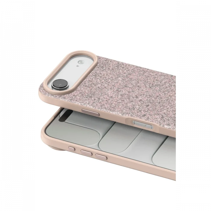 Onegif Apple iPhone 17 Air Bright Simli Kapak - Pembe