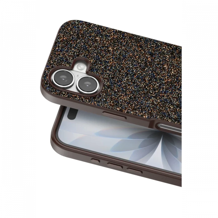 Onegif Apple iPhone 17 Bright Simli Kapak - Gold