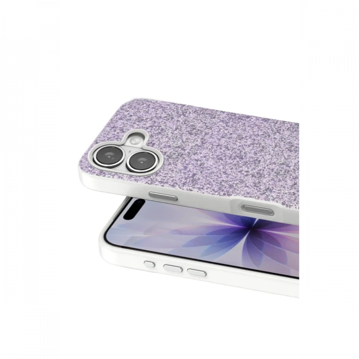 Onegif Apple iPhone 17 Bright Simli Kapak - Lila