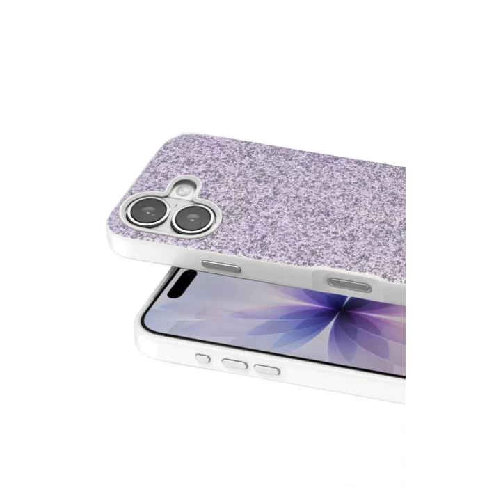Onegif Apple iPhone 17 Bright Simli Kapak - Lila