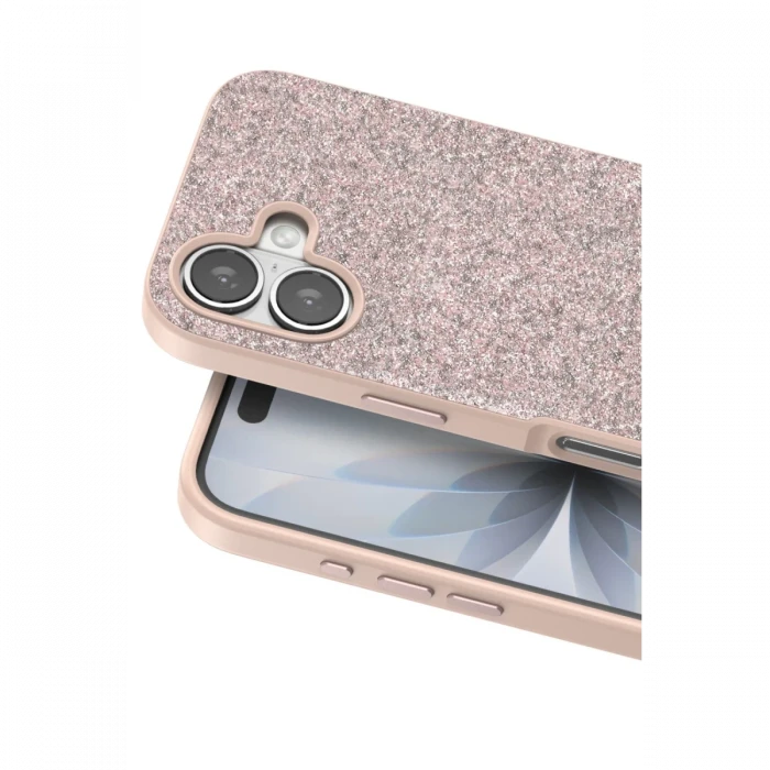 Onegif Apple iPhone 17 Bright Simli Kapak - Pembe