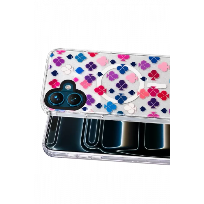 Onegif Apple iPhone 17 Desina Magsafe Kapak - Desen 3