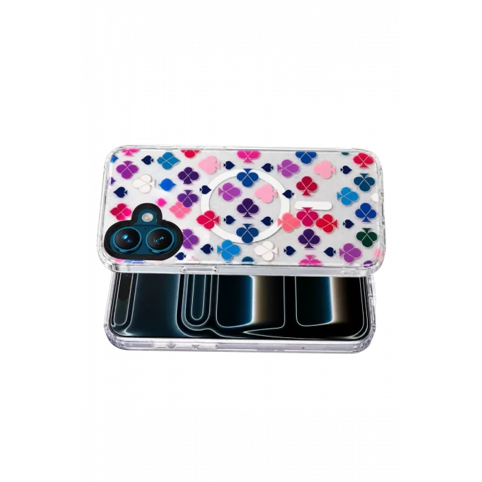 Onegif Apple iPhone 17 Desina Magsafe Kapak - Desen 3