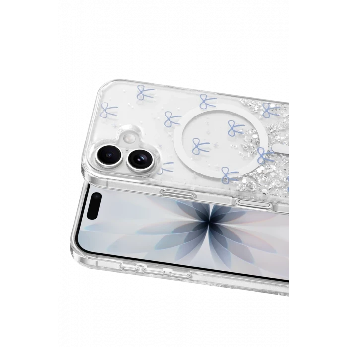 Onegif Apple iPhone 17 Misk Simli Magsafe Kapak - Desen 3