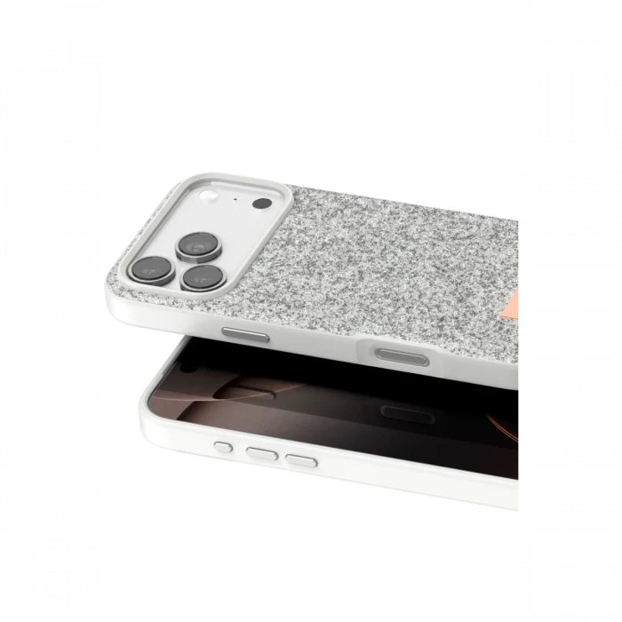 Onegif Apple iPhone 17 Pro Max Bright Simli Kapak - Beyaz