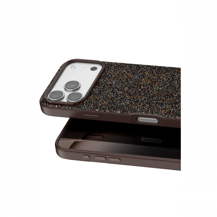 Onegif Apple iPhone 17 Pro Max Bright Simli Kapak - Gold