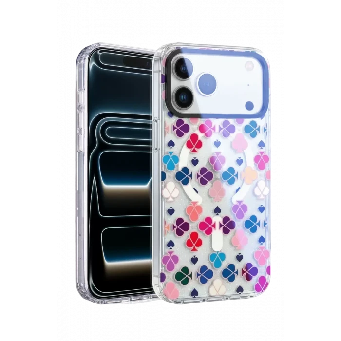Onegif Apple iPhone 17 Pro Max Desina Magsafe Kapak - Desen 3