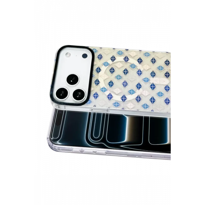 Onegif Apple iPhone 17 Pro Max Desina Magsafe Kapak - Desen 4