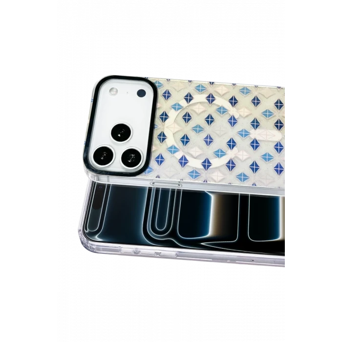 Onegif Apple iPhone 17 Pro Max Desina Magsafe Kapak - Desen 4