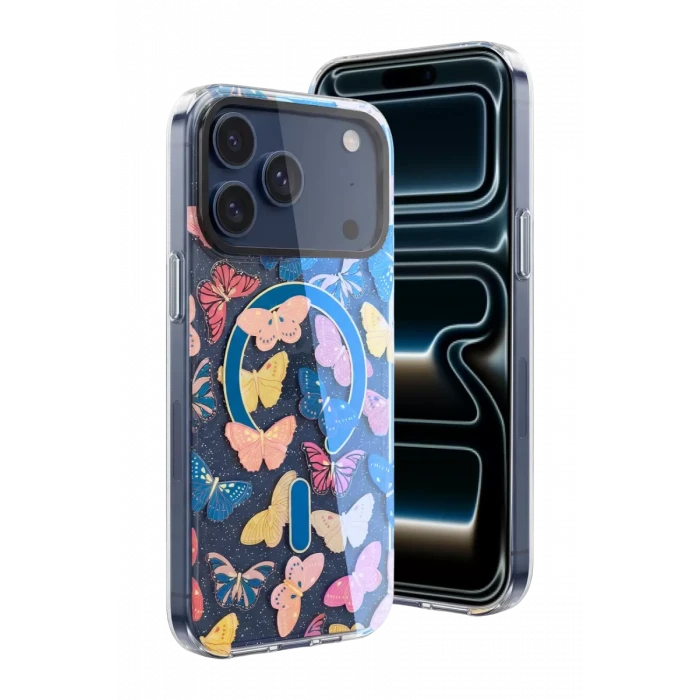 Onegif Apple iPhone 17 Pro Max Desina Magsafe Kapak - Desen 5