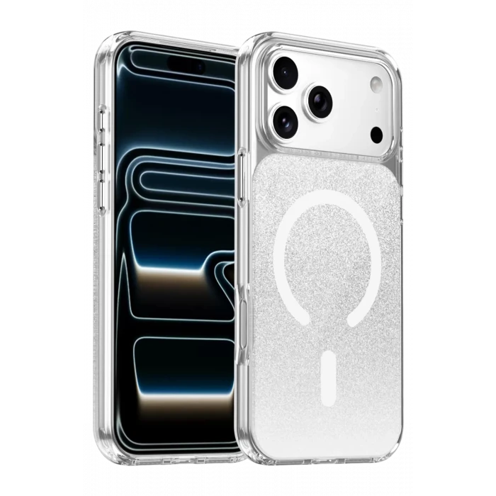 Onegif Apple iPhone 17 Pro Max Sora Simli Magsafe Kapak - Beyaz