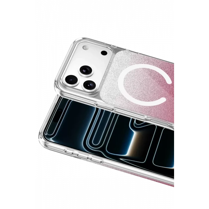 Onegif Apple iPhone 17 Pro Max Sora Simli Magsafe Kapak - Kırmızı
