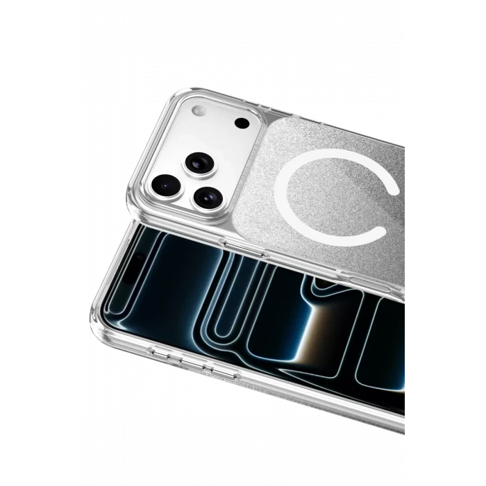 Onegif Apple iPhone 17 Pro Sora Simli Magsafe Kapak - Siyah