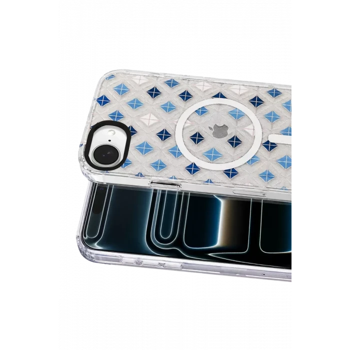 Onegif Apple iPhone 17E Desina Magsafe Kapak - Desen 4
