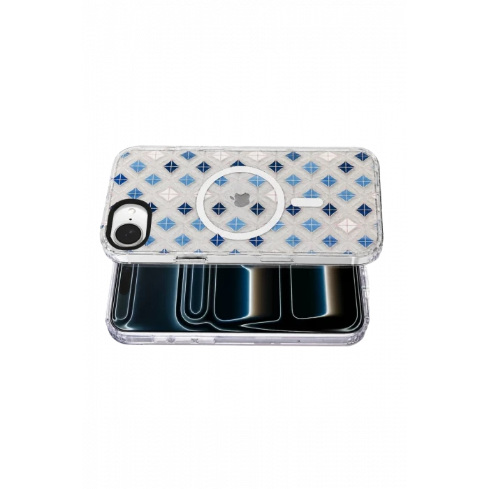 Onegif Apple iPhone 17E Desina Magsafe Kapak - Desen 4
