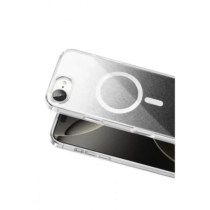 Onegif Apple iPhone 17E Sora Simli Magsafe Kapak - Siyah