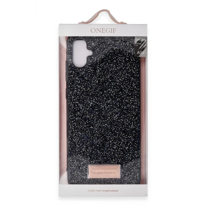 Onegif Samsung Galaxy A05 Bright Simli Kapak - Derin Mor