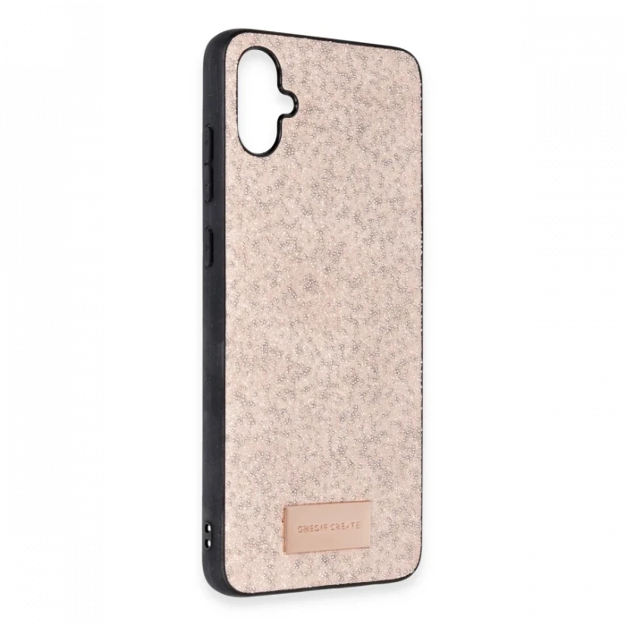 Onegif Samsung Galaxy A05 Bright Simli Kapak - Pembe