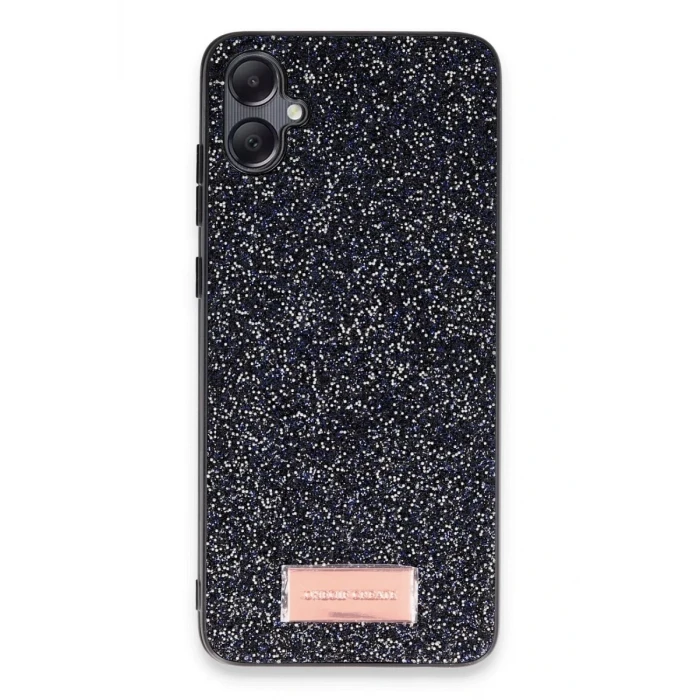 Onegif Samsung Galaxy A05 Bright Simli Kapak - Siyah