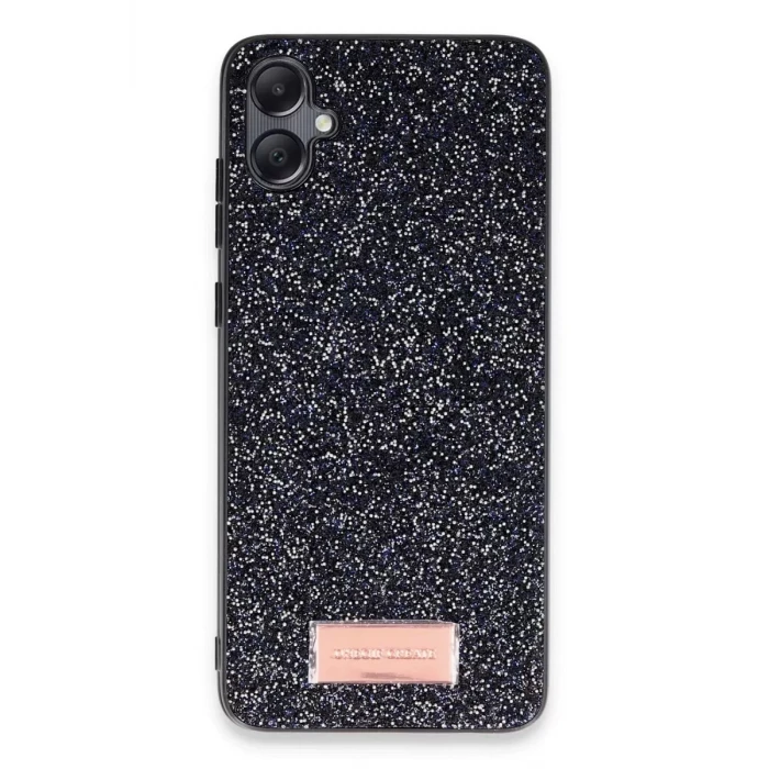 Onegif Samsung Galaxy A05 Bright Simli Kapak - Siyah