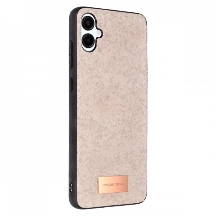 Onegif Samsung Galaxy A06 Bright Simli Kapak - Pembe