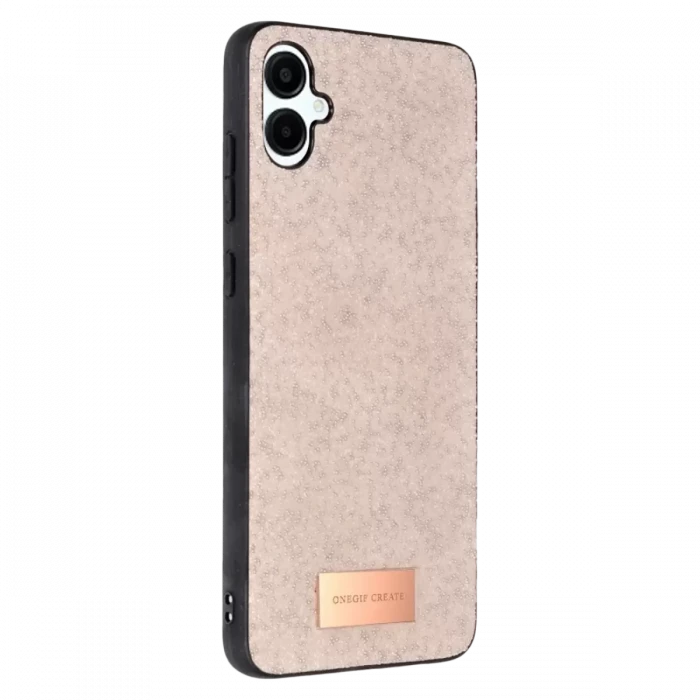 Onegif Samsung Galaxy A06 Bright Simli Kapak - Pembe