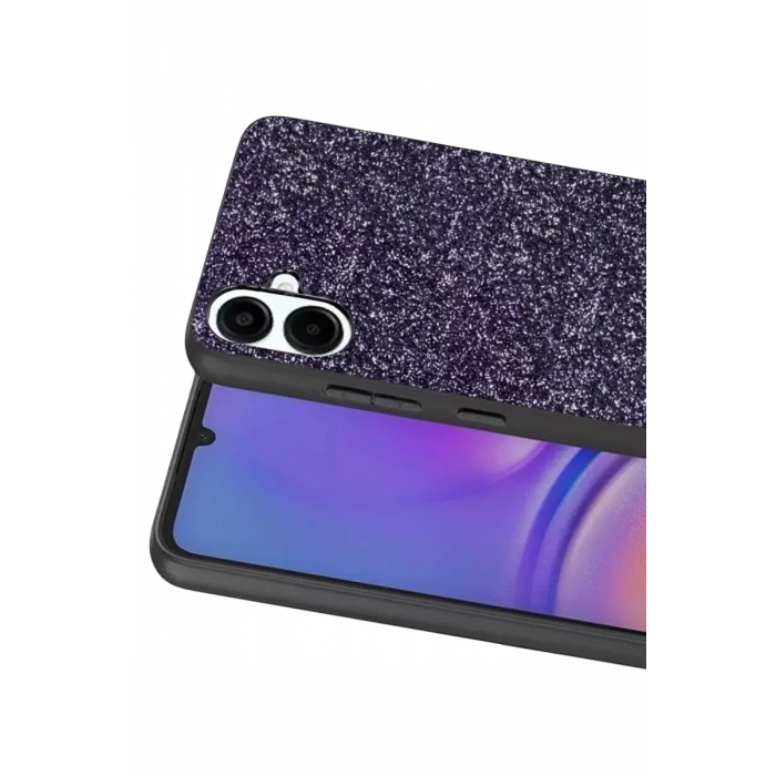 Onegif Samsung Galaxy A07 4G Bright Simli Kapak - Derin Mor