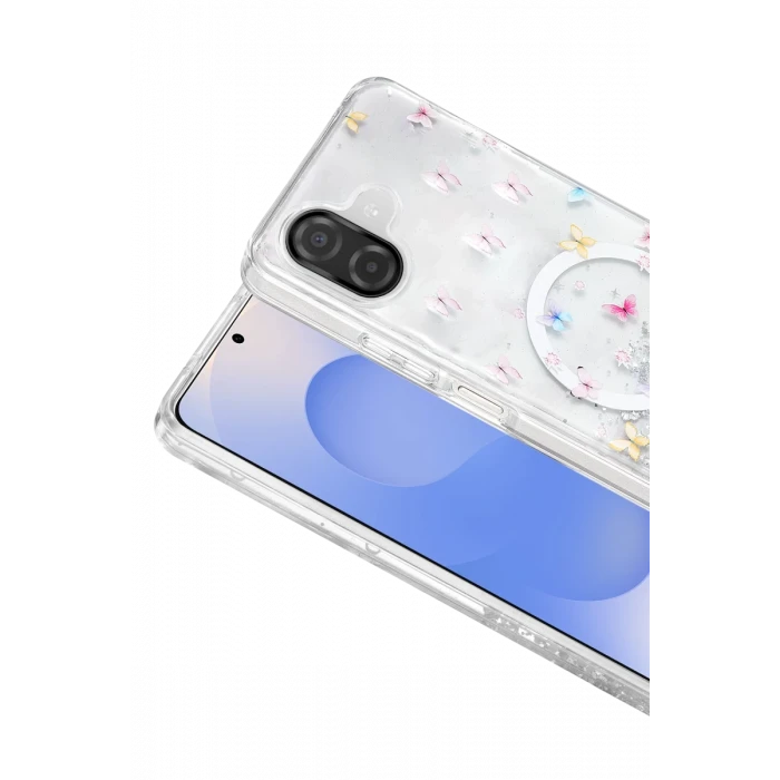 Onegif Samsung Galaxy A07 4G Misk Simli Magsafe Kapak - Desen 4
