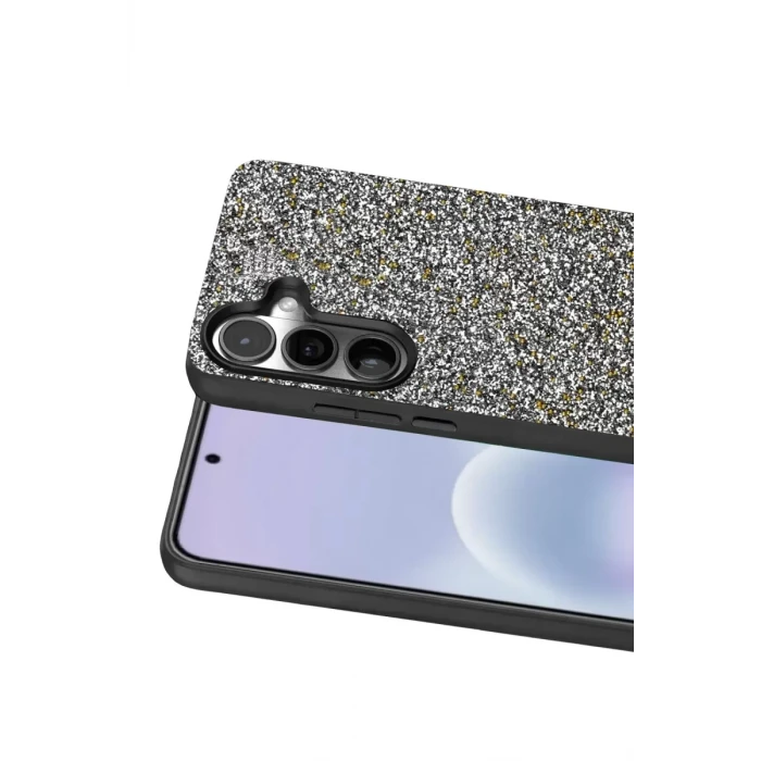 Onegif Samsung Galaxy A37 5G Bright Simli Kapak - Gold