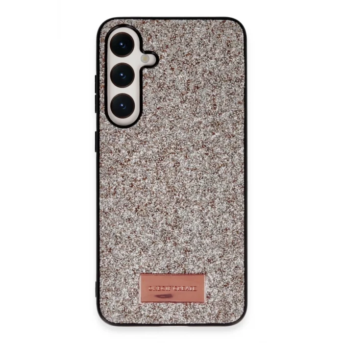 Onegif Samsung Galaxy A55 5G Bright Simli Kapak - Gold