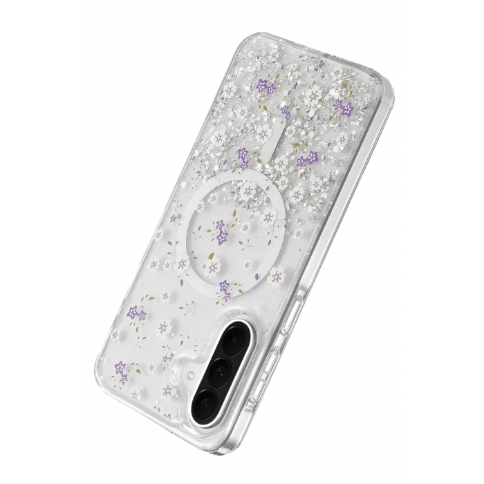 Onegif Samsung Galaxy A56 Misk Simli Magsafe Kapak - Desen 2