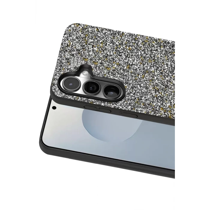 Onegif Samsung Galaxy S25 Bright Simli Kapak - Gold