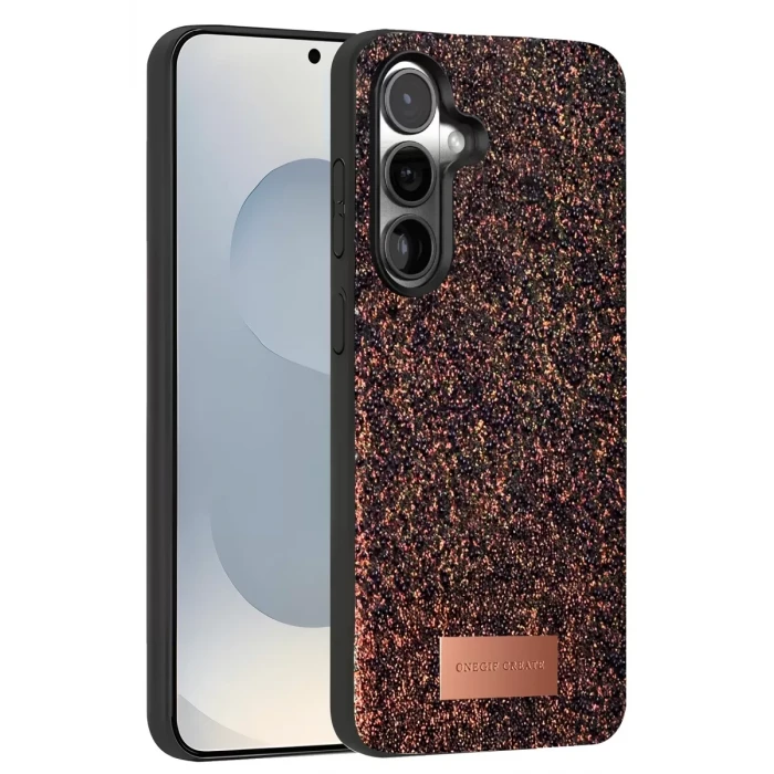 Onegif Samsung Galaxy S25 Plus Bright Simli Kapak - Derin Mor