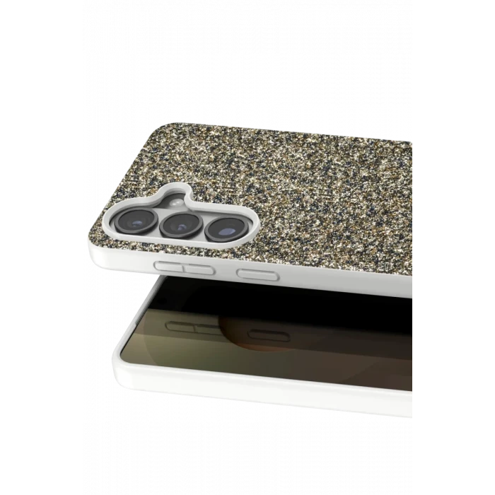 Onegif Samsung Galaxy S26 Bright Simli Kapak - Gold