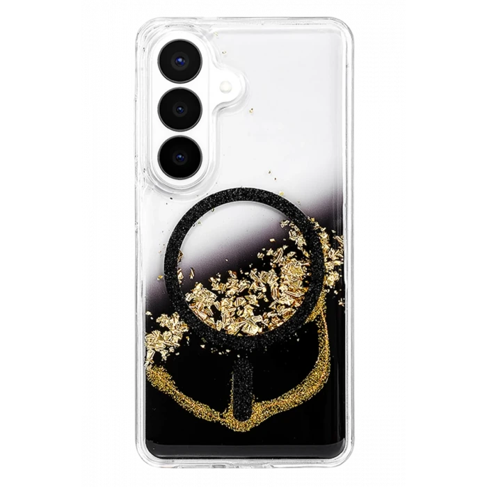 Onegif Samsung Galaxy S26 Lotus Simli Magsafe Kapak - Siyah