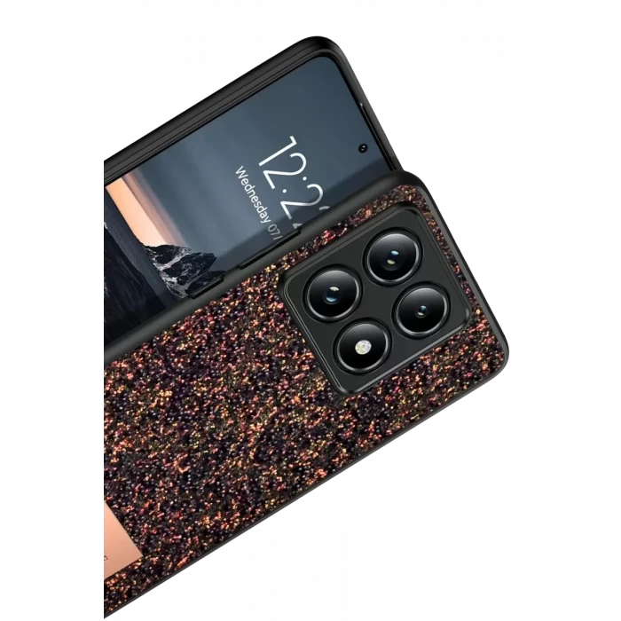 Onegif Xiaomi Mi 14T Pro Bright Simli Kapak - Derin Mor