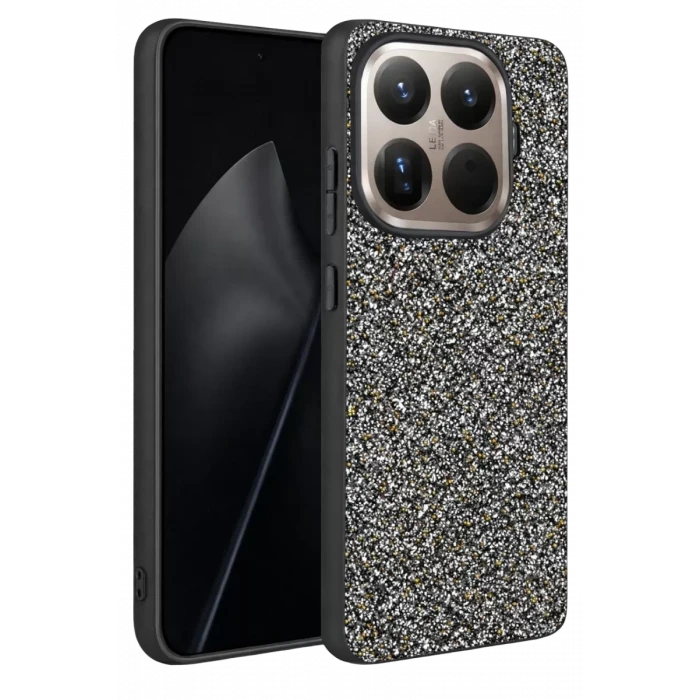 Onegif Xiaomi Mi 15T Pro Bright Simli Kapak - Gold