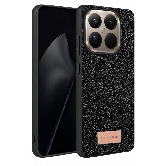 Onegif Xiaomi Mi 15T Pro Bright Simli Kapak - Siyah