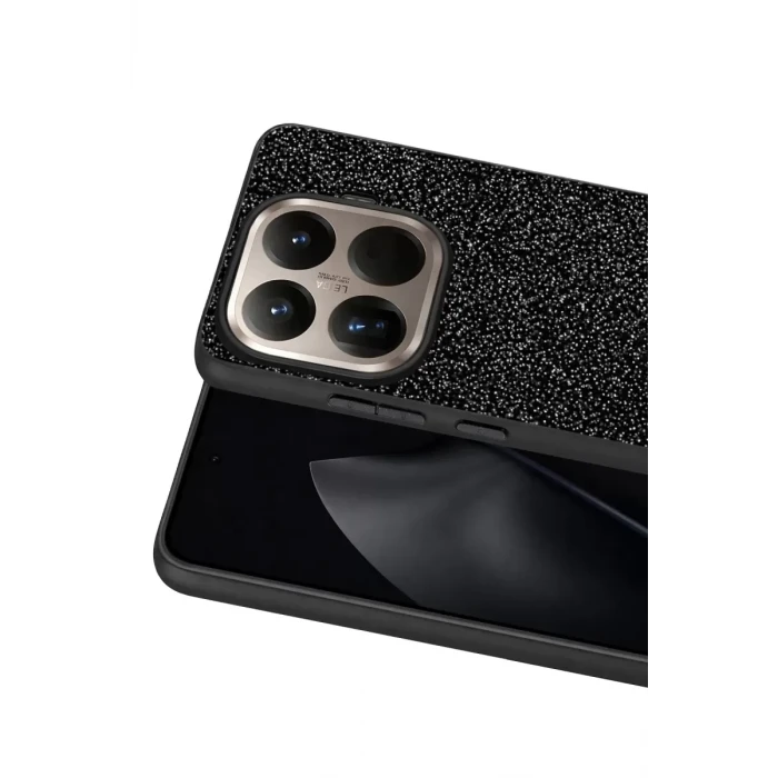 Onegif Xiaomi Mi 15T Pro Bright Simli Kapak - Siyah