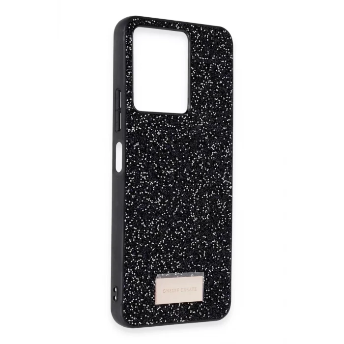 Onegif Xiaomi Redmi 13C Bright Simli Kapak - Pembe