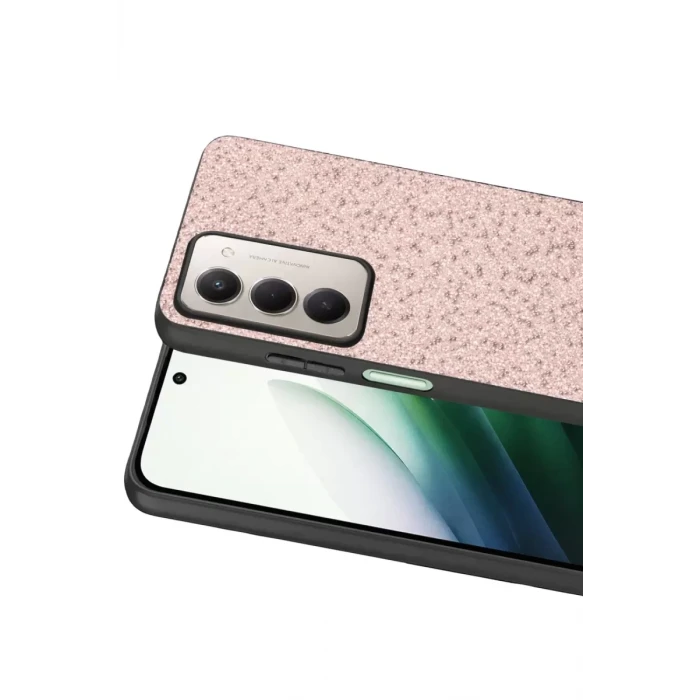 Onegif Xiaomi Redmi 15 4G Bright Simli Kapak - Pembe