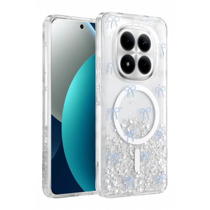 Onegif Xiaomi Redmi Note 15 Pro 4G Misk Simli Magsafe Kapak - Desen 3