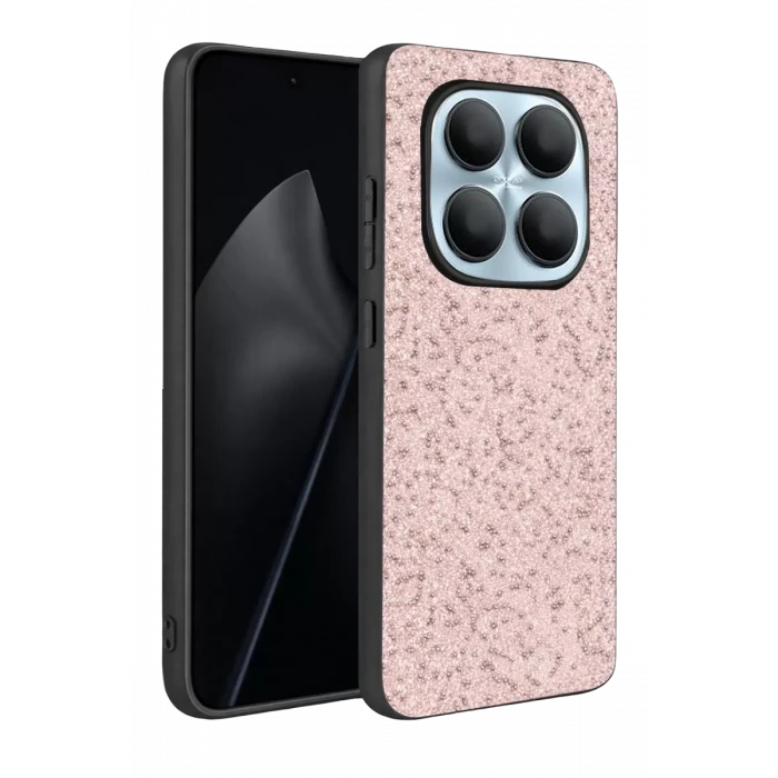 Onegif Xiaomi Redmi Note 15 Pro 5G Bright Simli Kapak - Pembe