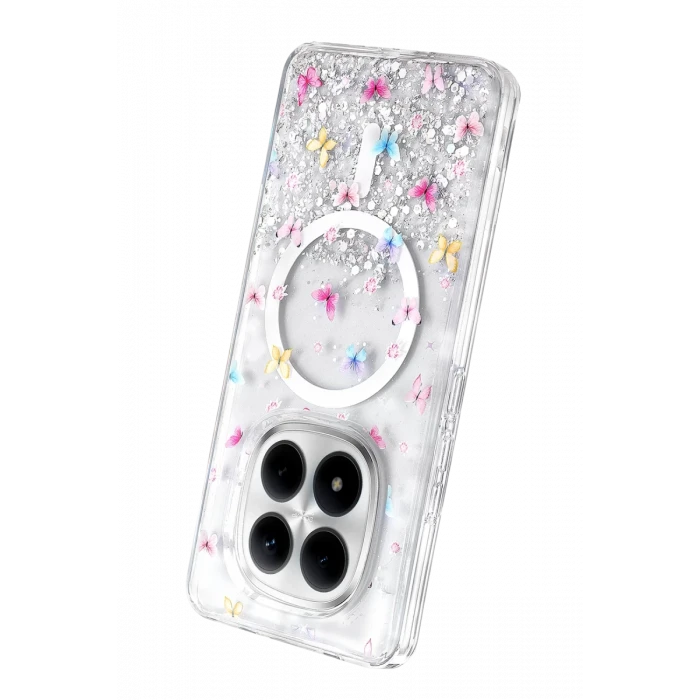 Onegif Xiaomi Redmi Note 15 Pro Plus 5G Misk Simli Magsafe Kapak - Desen 4