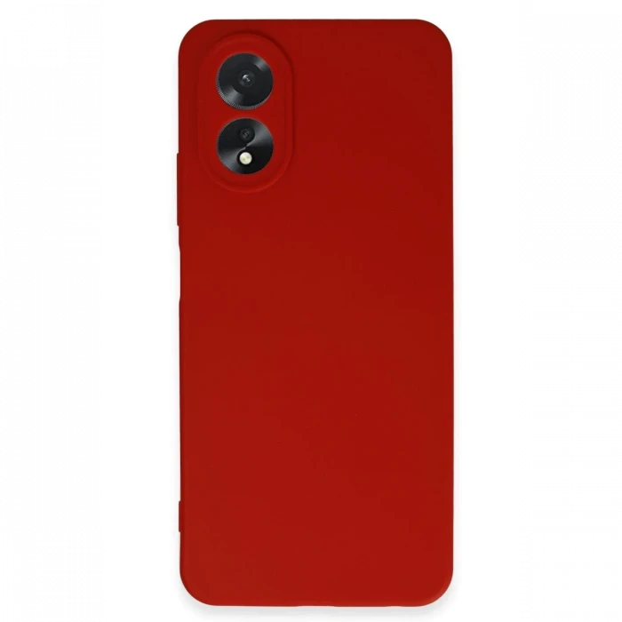 Oppo A38 Kılıf First Silikon - Kırmızı